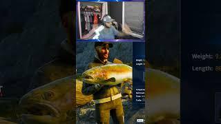 CATCHING A HUGE DIAMOND RAINBOW TROUT!  #gaming #twitch #fishing #fyp