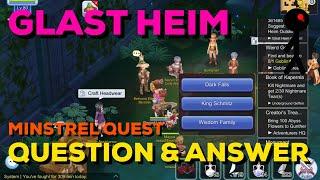 Ragnarok M (SEA): Glast Heim Q&A Dark Falls, King Schmitz, and Wisdom Family Quest