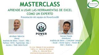 MASTERCLASS 1: Aprende a usar las herramientas de Excel como un experto