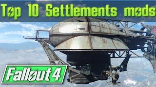 FALLOUT 4 TOP 10 SETTLEMENT HOME PLAYER HOMES MODS