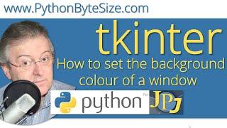 How to set the background colour of a Python tkinter window