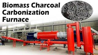 Continuous Biomass Fuel Carbonization Furnace - Efficient Charcoal Production#carbonizationfurnace