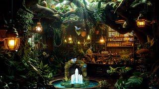 Lost in Fairy Plant Shop  Café and Spa Ambience | Relaxing Music to Study/Rest/Heals/Calm