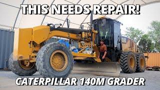 This CAT 140M Grader NEEDS Repair | Part 1 | Blade Skin & Trunnion Balls