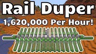 Rail Duper - 1,620,000 Rails Per Hour!  (Minecraft Java 1.15+)