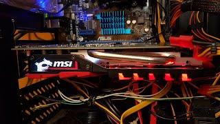 Grafikkarte MSI GeForce GTX 1050 Ti. Einbau selbst gemacht. Schritt für Schritt