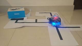 Makeblock mBot maze solver using 3 line sensors