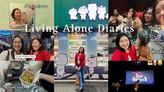 Living Alone Diaries | new mirror🪞, shopping ️ & movie with friends️, packing lunch