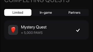 Как пройти Mystery Quest Paws