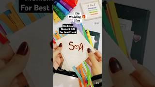 Aesthetic Wedding Gift #shorts #diy #craft #art #wedding #trending #handmade #how #yt #crafter