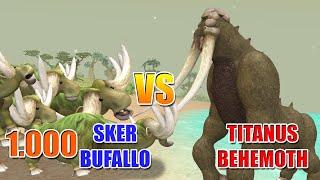 1000 Sker Buffalo vs Titanus Behemoth | Kaiju Army vs Giant Kaiju [S1E4] | SPORE