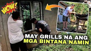 UPDATE SA BAHAY NAMIN SA MINDANAO: ANG PAG LAGAY NG GRILLS SA BINTANA