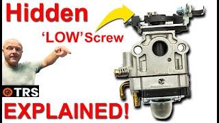 Hidden LOW Screw Explained and Re-set 'LOW' Speed