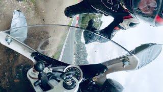 Lowflier Flies Too Low and Crashes | Triumph Daytona Loses the Front on a Wet Kerb at Zolder