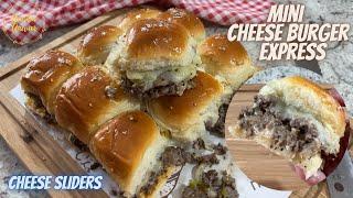 Mini Cheese Burger Express. Praktis dan enak rasanya. Mini cheese sliders.