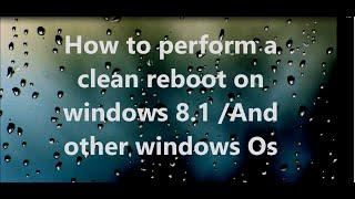 Clean Reboot For Windows 10 8.1 Fix Error 1935 Microsoft Visual C++ Redistributable Error 0x80070643