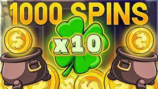 1000 SPINS On LE BANDIT SLOT!! (10X MULTI CLOVER)