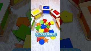 Colors & Shapes Sorting Game for Toddlers | Educational Activities for Kids #shorts