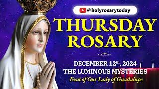 THURSDAY HOLY ROSARY  DECEMBER 12, 2024  THE LUMINOUS MYSTERIES OF THE ROSARY [VIRTUAL]