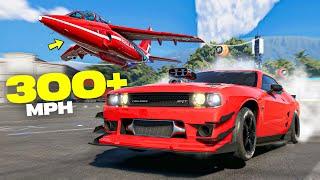 JET vs A 300MPH+ Drag Car... Which Is FASTER?