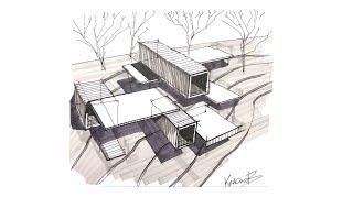 Как нарисовать концептуальный дом сверху?How to draw a conceptual house on top?