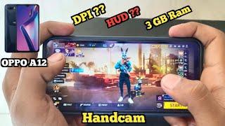 OPPO A12 free fire game test handcam  hud + dpi + sensi [ free fire gameplay]