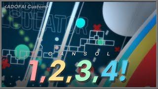 [ADOFAI Custom] Cansol - 1,2,3,4! (Map By Team BGA) 100% Clear