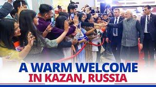 LIVE: PM Modi arrives to a warm welcome from members of Indian community in Kazan, Russia