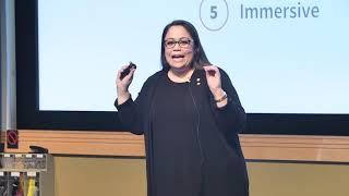 Karen Fassio, speaking at the Women in Cloud Summit 2019