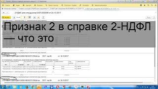 Признак 2 в справке 2-НДФЛ — что это