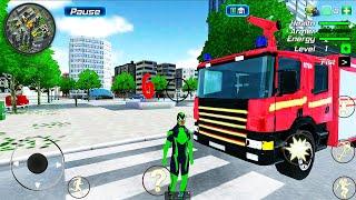 Rope Frog Ninja Hero Car Vegas - Crime Vegas City Superhero Simulator - Android GamePlay