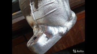 Сварка алюминия электродом.Первый опыт.Welding of aluminum with electrode