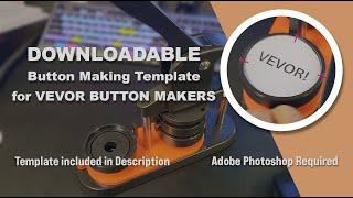 Vevor Button Maker Photoshop Template