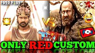 ONLY RED CUSTOMFree fire funny videoHindi dubbing||Bahubali2