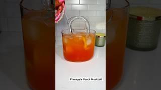 Pineapple Peach Mocktail #asmrvideo #recipe #blingnails #mocktail #drink #icedcoffee #cocktail