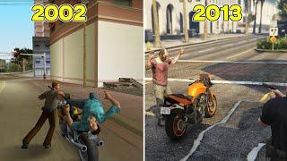 BUSTED on the Bike in GTA Games