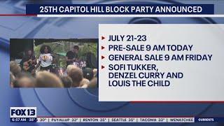 Capitol Hill Block Party lineup announced | FOX 13 Seattle