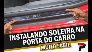 Como Instalar Soleira Adesivo Porta Carro Fácil Instalação - Potência Mix Acessórios Automotivos