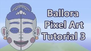 Minecraft Ballora Pixel Art Tutorial Part 3 (FNAF: Sister Location)