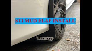 STI RALLY STYLE MUD GUARDS DIY INSTALL.  SIMPLE INSTALL.  SWEET MOD.  ACTUALLY LOOK TOTALLY SICK!!!