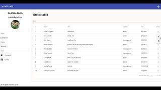 Angular 8 Data Tables with sorting, pagination, and filtering using Express.js as backend