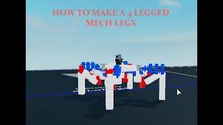 ROBLOX Plane crazy | 4 legged mech tutorial [READ DESC]