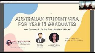 Webinar on Start Your Journey in Australia - Year-12 Graduates (Filipino)