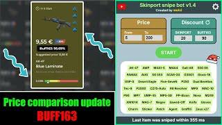 Skinport Snipe Bot v1.4 – Now with Buff163 Price Comparison