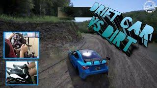 Taking a street drift car on a dirt rally track what could go wrong???