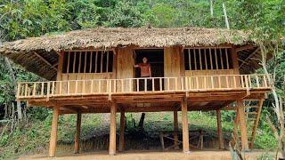 Finishing 2 Storey Wooden House In The Forest | lý thị sinh