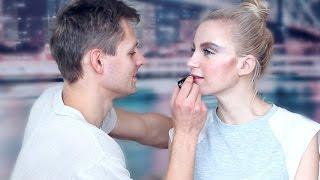  My Boyfriend Does My Makeup TAG  Мой МУЖ Делает Мне Макияж