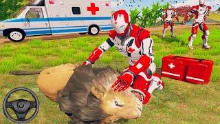 Ambulance Driving Simulator - Doctor Robot Emergency Animal Rescue In Jungle - Android Gameplay