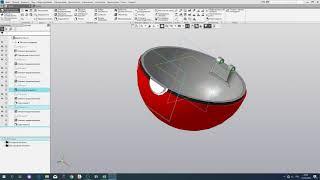 Компас 3д + keyshot. Создание покебола