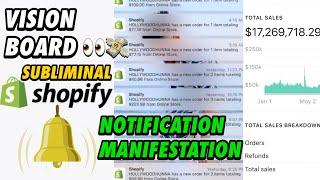 Shopify SUBLIMINALS Orders + VisionBoard & Sound Notifications ManifestHatHor